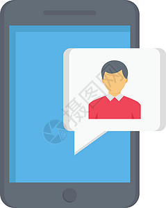 信件消息手机用户按钮技术讨论互联网社会插图说话短信背景图片