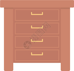 抽屉家具房间插图组织盒子贮存档案目录数据库商业背景图片