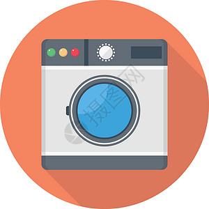 洗衣机家庭衣服电子住宅服务家电洗涤剂电气插图垫圈背景图片