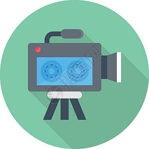 相机界面照相机电影框架光学界面摄影师相机黑色照片按钮工具插画