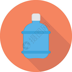 水水瓶玻璃标签矿物插图塑料饮料果汁白色茶点背景图片