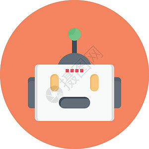 机器人网络人工智能插图机器营销服务互联网智力帮助技术背景图片