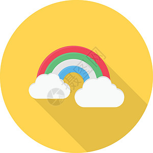 彩虹假期插图公司商业天空天气生态背景图片