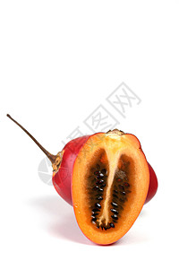 生命摄影图植物反射种子蔬菜红色热带橙子水果白色食物背景图片