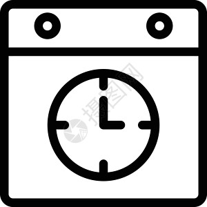 时间表会议日记日程议程日历插图白色倒数时间背景图片