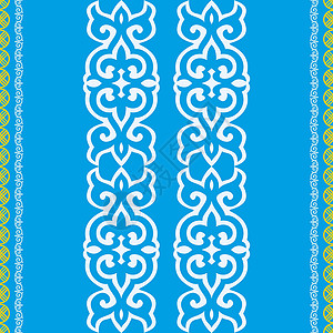 阿斯塔纳背景上的哈萨克游牧部落帐篷地毯国家草原文化艺术建筑学沙漠游牧民族旅行插画