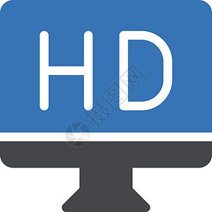 高清晰度电视标签黑色插图监视器互联网展示质量屏幕视频背景图片