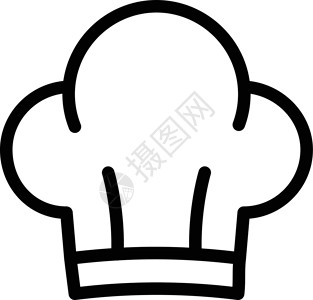 厨师长中风帽子标识插图网络衣服戏服炊具厨房美食背景图片