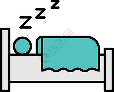 睡吧艺术枕头按钮生活时间寝具健康卧室就寝插图背景图片