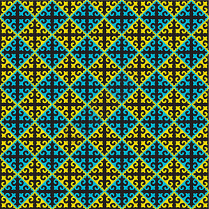拉巴塔纳背景上的哈萨克游牧部落帐篷金鹰建筑学装饰品游牧民族艺术插图地毯文化旅行插画
