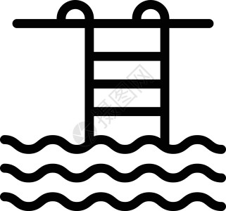 现金池艺术酒店标识网络耐力海浪插图水池运动活动背景图片