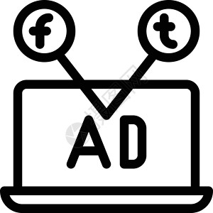 社交媒体商业广告词技术营销互联网分析展示插图网络屏幕背景图片