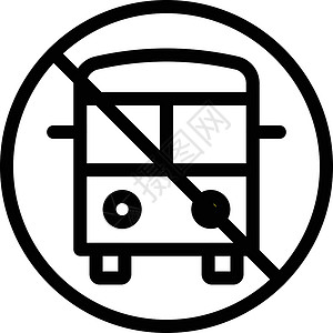 旗帜入口车辆插图禁令公共汽车警告注意力红色街道学校背景图片