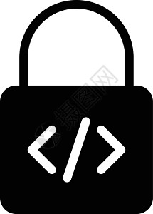锁网络编程隐私密码钥匙互联网安全挂锁代码插图背景图片