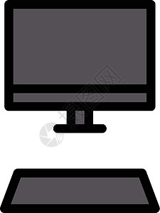 计算机电脑桌面商业技术展示互联网监视器插图键盘屏幕办公室背景图片