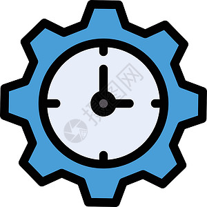 环境齿轮标识插图技术圆圈时间手表小时经理办公室背景图片