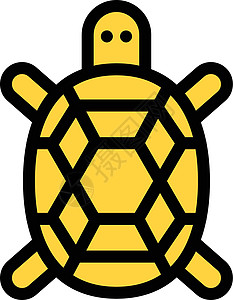 海龟乌龟标识动物园海洋白色网络黑色爬虫生活插图背景图片