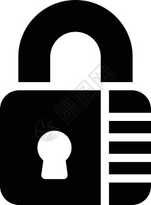锁挂锁网络按钮互联网商业电脑锁孔密码安全插图背景图片