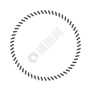 短斜线环 用于设计的矢量图解空白勋章草图插图绘画创造力半径圆圈手绘变体背景图片