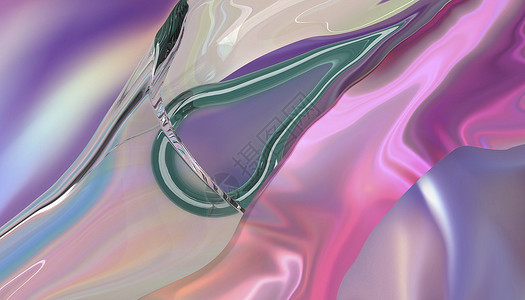 抽象幻想背景与图图像玻璃粉色塑料3d艺术材料背景图片