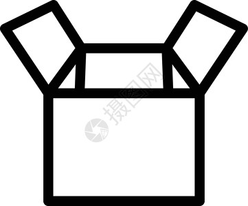 白色框框框框中货物艺术纸盒白色开箱命令包装送货网络插图插画