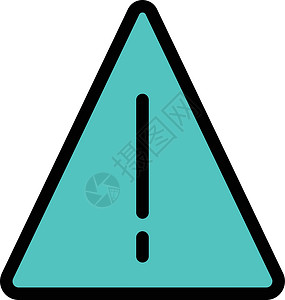 警告建造木板风险安全危险按钮插图横幅注意力冒险背景图片
