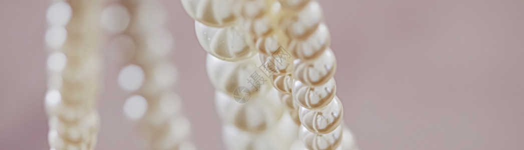 动图素材库珍珠首饰作为奢侈品 gif电影珠宝项链礼物新娘织物婚礼宝石奢华白色背景