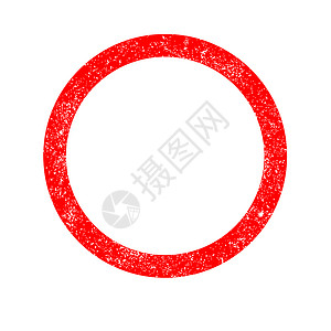 空间橡胶印章艺术品圆圈插图墨水邮票艺术圆形草图红色绘画背景图片