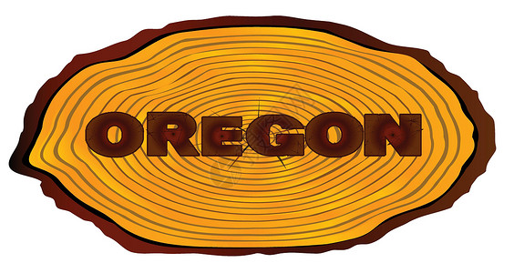 东俄勒冈俄勒冈州日志簽章艺术绘画木头粮食木材设计图片