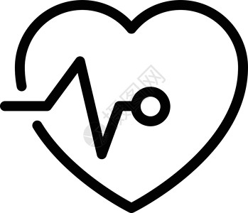 心脏脉搏医疗药品心电图海浪脉冲韵律插图心脏病学健康监视器背景图片