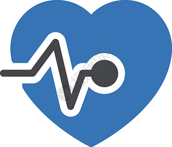心脏脉搏健康医疗心脏病学心电图海浪白色插图监视器脉冲药品背景图片