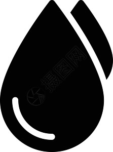 雨滴生态插图黑色液体蓝色白色水滴环境背景图片
