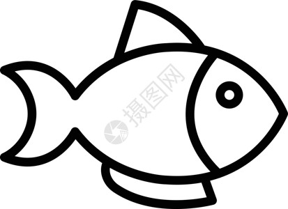 鱼类圆圈艺术插图荒野食物生活野生动物海洋黑色动物背景图片