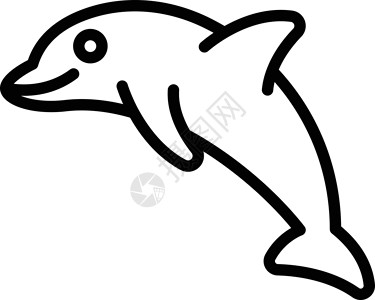 海豚荒野钓鱼海浪生活黑色圆圈动物水族馆插图海洋背景图片
