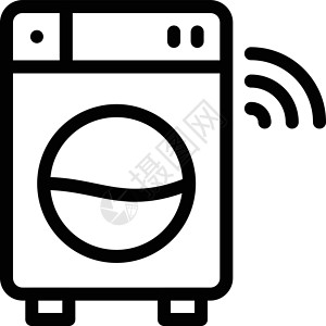 洗衣机洗衣店器具机器家庭房子家电电子衣服插图电脑背景图片