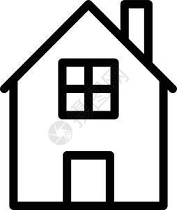 房子窗户建筑住宅建造网络商业财产黑色插图小屋背景图片