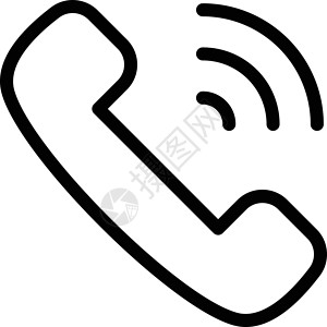 调讲话扬声器拨号听筒聊天服务顾客固定电话商业白色背景图片