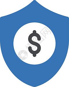 遮罩插图商业货币保卫经济安全银行保险支付防御背景图片