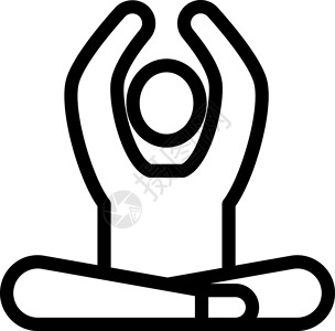 瑜伽数字姿势黑色冥想女孩专注身体运动行动背景图片