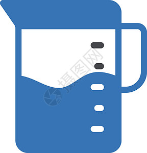 水壶食物用具烹饪液体工具厨具厨房杯子插图体积背景图片