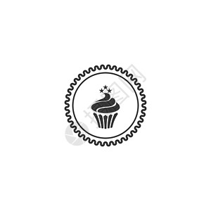 纸杯制作婚礼蛋糕 logoCake 图标设计矢量它制作图案甜点标签食物糖果馅饼浆果卡片店铺商业餐厅插画