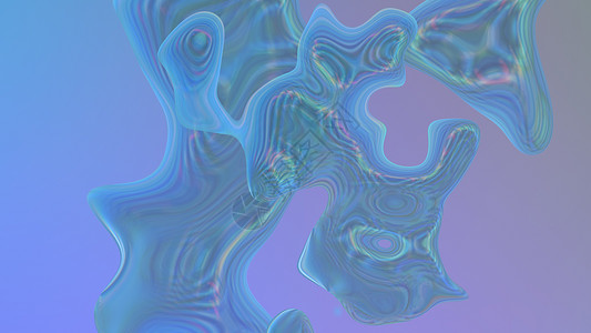 与蓝色彩虹形状的抽象桃红色背景粉色图像渲染3d艺术背景图片