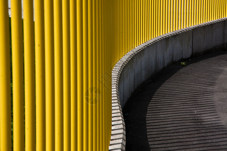 黄色曲线光效曲线黄墙背景
