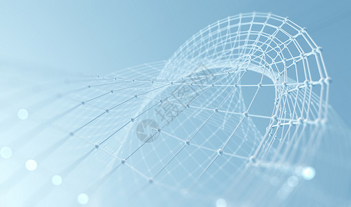 科学技术背景 业务和 connectio商业线条智力多边形网络蓝色墙纸粒子科学社交背景图片