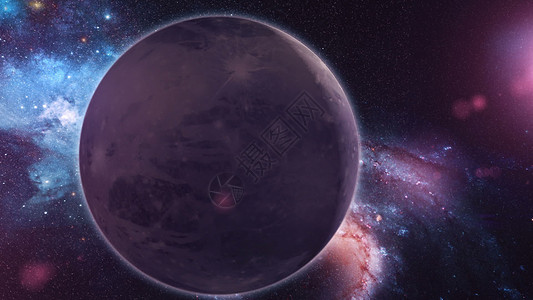 开普勒从空间 3D 转换到现实星球的 Pluto科学望远镜天文学宇航员太阳海王星星星天空乳白色土星背景