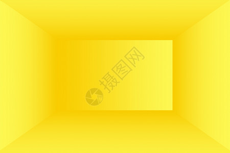 黄色横幅闪亮的黄色渐变工作室墙房间背景的抽象实体奢华橙子魔法辉光生态庆典产品金子展示插图背景