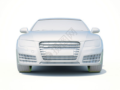 3d车白色空白模版背景汽车修理商务服务运输车辆保养3d模板背景