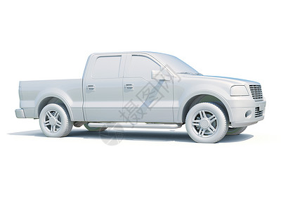 3d车白色空白模版保养渲染图标豪车车身汽车工业轿车商务汽车维修背景图片