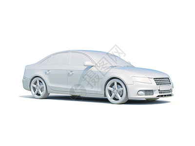 3d车白色空白模版跑车运输保养服务背景豪车修理轿车车身汽车背景图片