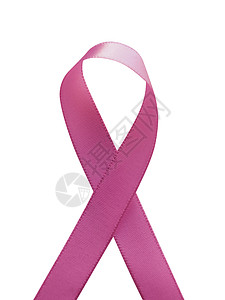 白色背景上孤立的抗癌粉红丝带捐款药品机构治愈存活活动斗争环形卫生疾病背景